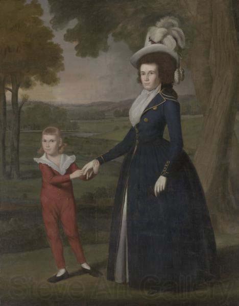 Ralph Earl Mrs. William Moseley (Laura Wolcott), (1761-1814) and her son Charles (1786-1815)